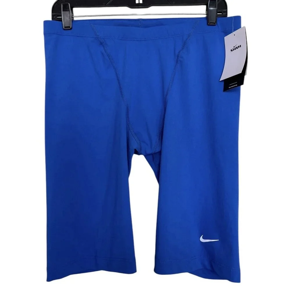 Nike Swim Shorts Mens Size 36 Blue Swimsuit Active‎ Swimwear Compression